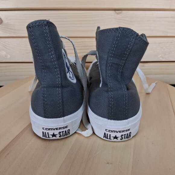 Converse Chuck Taylor All Star II Unisex Gray White Lunarlon Women's 8 High Top - Picture 2 of 12